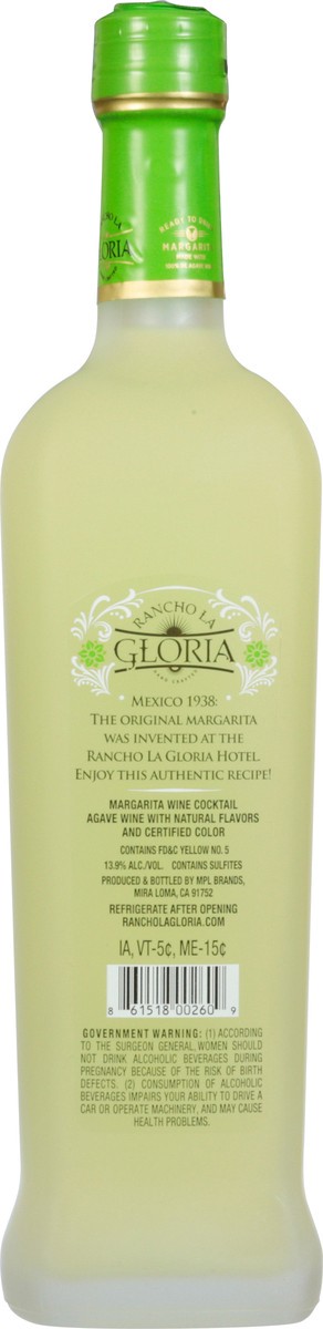 slide 12 of 12, Gloria Rancho LA Classic Lime Margarita 750 ml, 750 ml