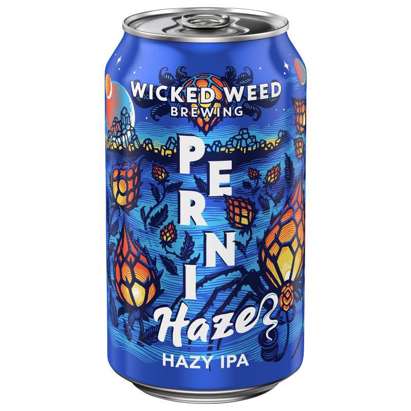 slide 2 of 6, Wicked Weed Perni Haze Hazy IPA Craft Beer 6 Pack, 12 fl oz Cans, 72 fl oz