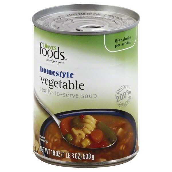 slide 1 of 1, Lowes Foods Homestyle Soup Vegetable, 19 oz