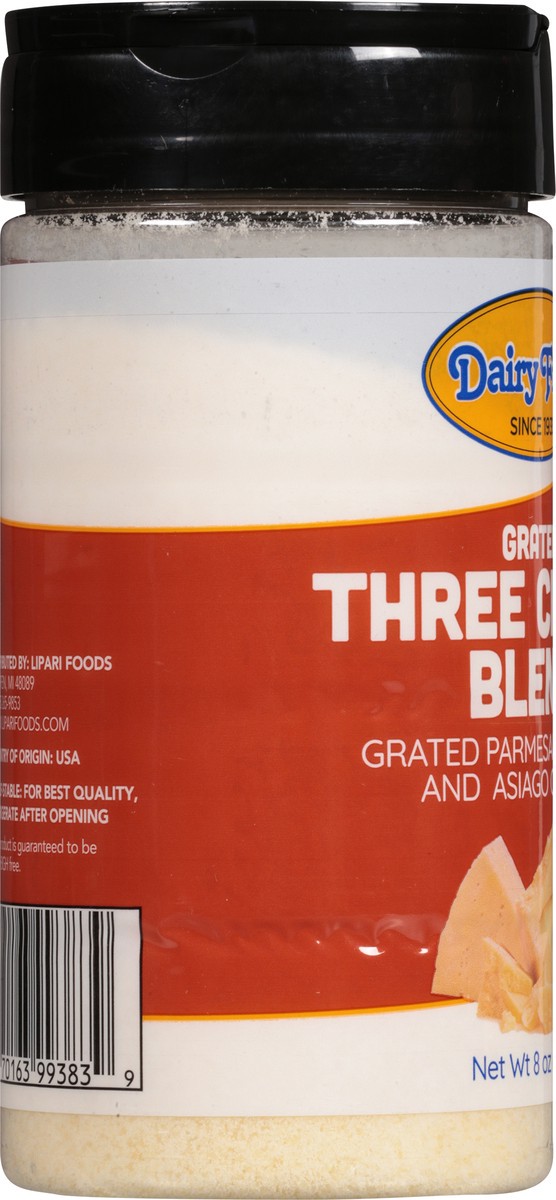 slide 6 of 13, Dairy Fresh Three Cheese Blend Grated Cheese 8 oz, 8 oz