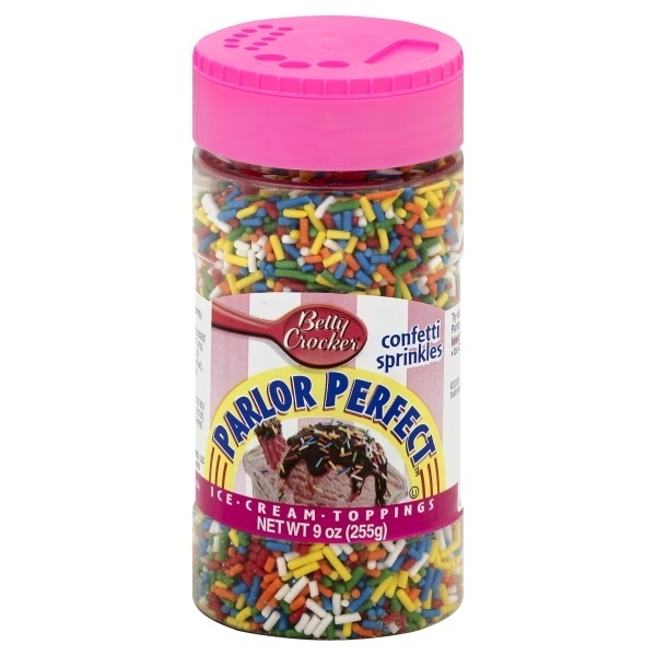 slide 1 of 2, Betty Crocker Parlor Perfect Confetti Sprinkles, 9 oz
