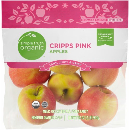 slide 1 of 2, Simple Truth Organic Cripps Pink Apples, 2 lb