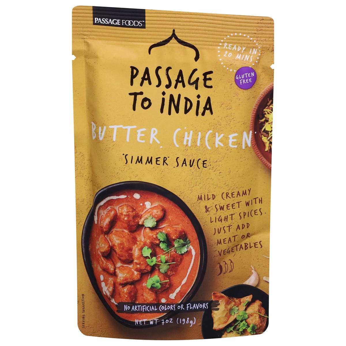 slide 8 of 14, Passage Foods Butter Chicken Simmer Sauce 7 oz, 7 oz