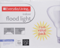 slide 1 of 1, Everyday Living 65-Watt Indoor Floodlight Bulbs, 2 ct