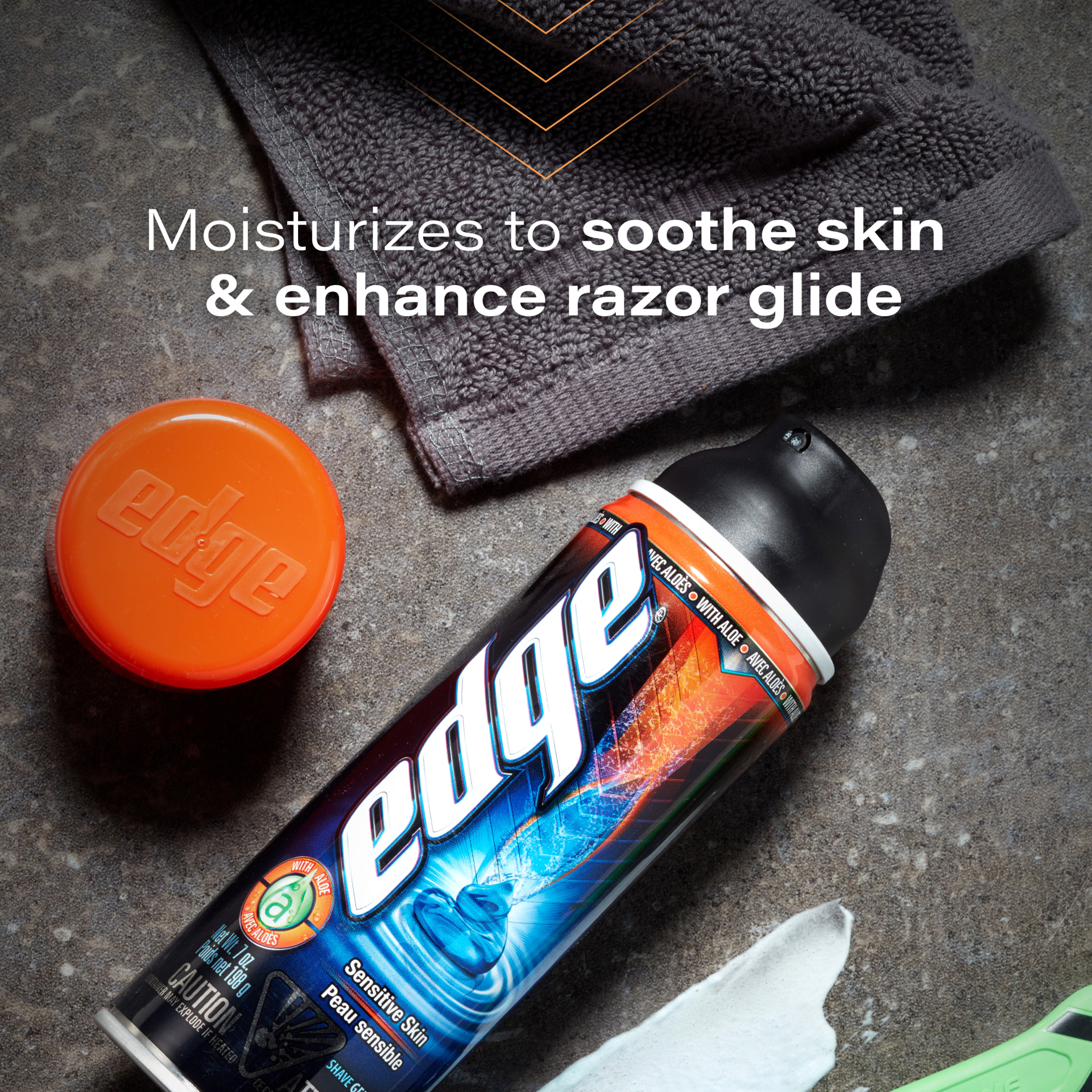 slide 25 of 25, Edge Sensitive Skin Shave Gel for Men, 2.75oz, 78 g