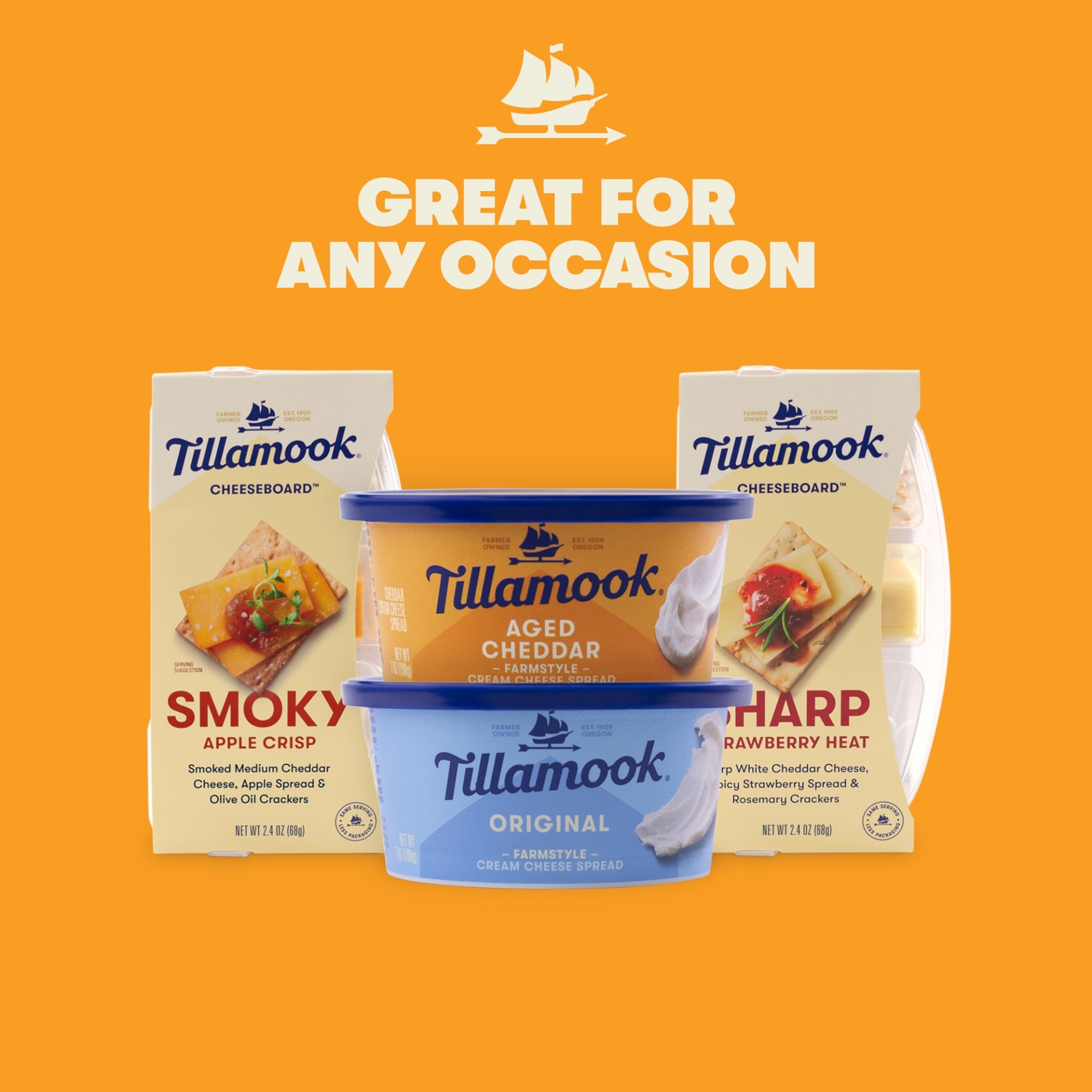 slide 4 of 6, Tillamook Sharp Strawberry Heat Cheeseboard, 2.4 oz