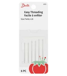Dritz Needle Easy Thread Size 4/8 6 ct