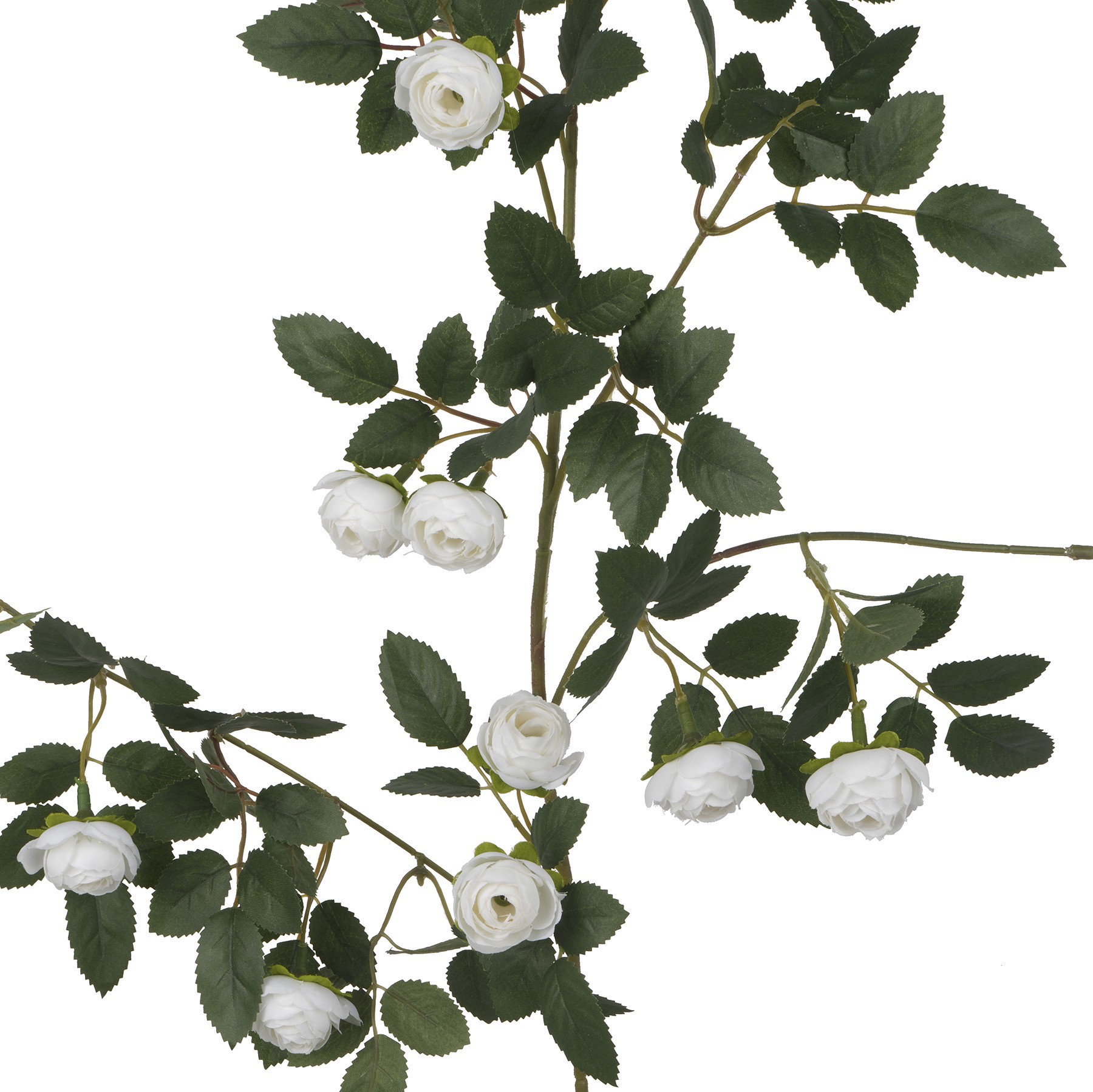 slide 2 of 2, 6ft. White Ranunculus Garland By Ashland, 72 in x 5 in x 5 in