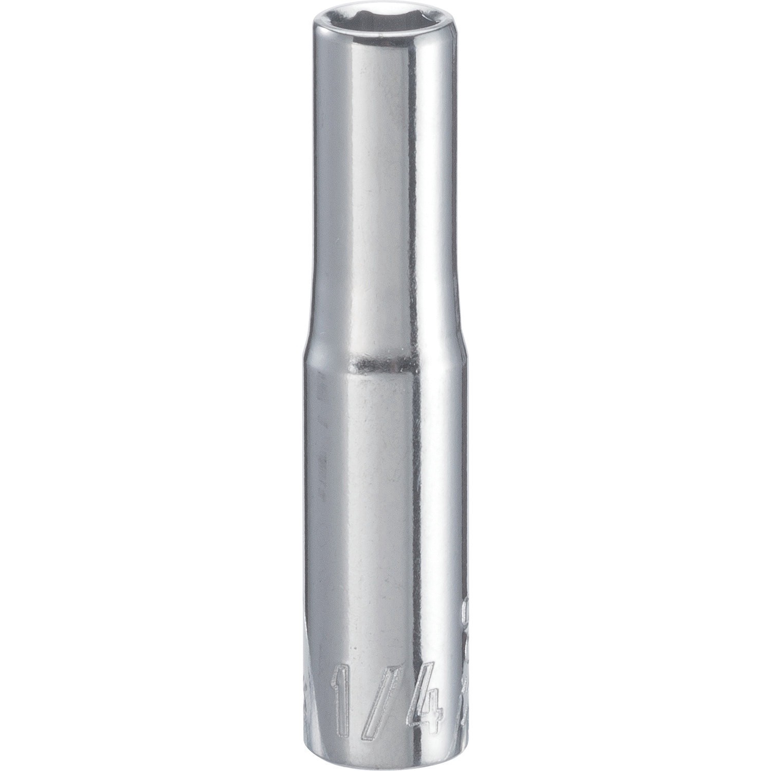 slide 1 of 6, CRAFTSMAN Standard (SAE) 1/4-in Drive 6-point 1/4-in Deep Socket, 1 ct