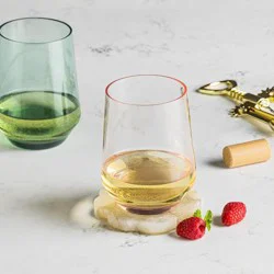 Hy-Vee Seasons Acrylic Stemless Wine Glass In Pink, 16oz