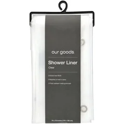 our goods PEVA Shower Liner - Clear