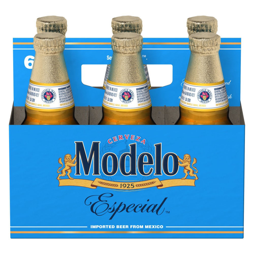 slide 1 of 85, Modelo Mexican Lager Import Beer, 6 pk 12 fl oz Bottles, 4.4% ABV, 6 ct