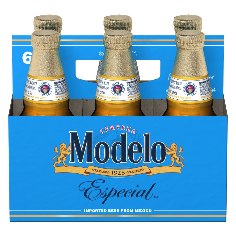slide 1 of 85, Modelo Mexican Lager Import Beer, 6 pk 12 fl oz Bottles, 4.4% ABV, 72 fl oz