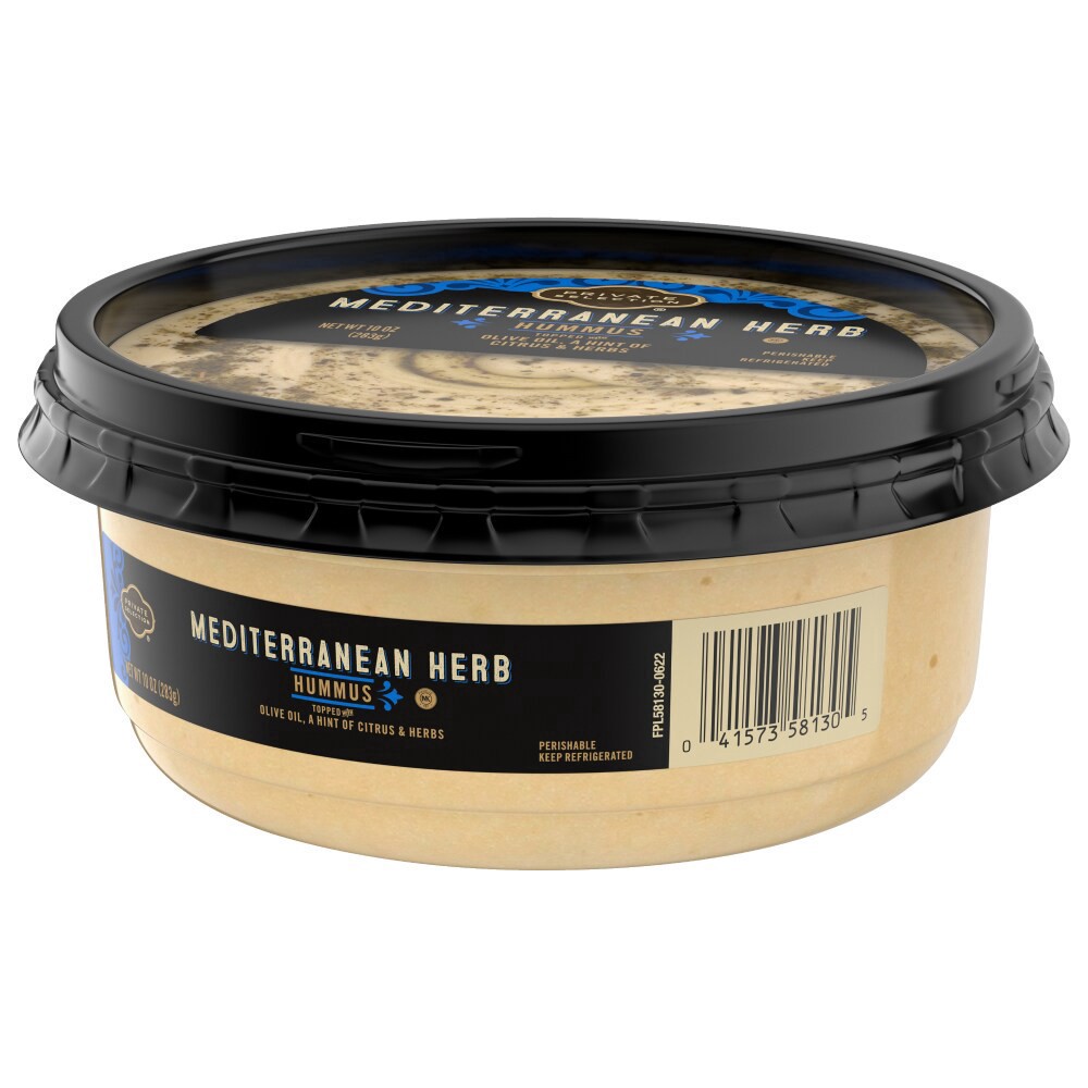 slide 2 of 6, Private Selection Mediterranean Herb Hummus, 10 oz