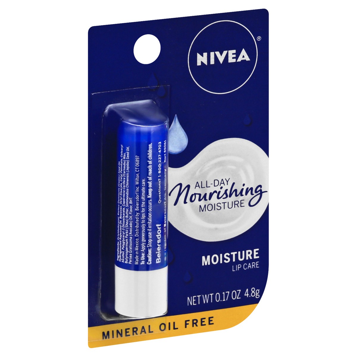 slide 6 of 9, Nivea Kiss Of Moisture Lip, 0.17 oz