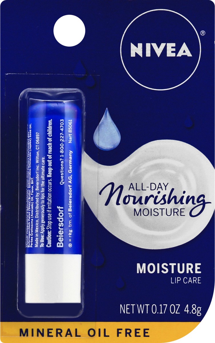 slide 4 of 9, Nivea Kiss Of Moisture Lip, 0.17 oz