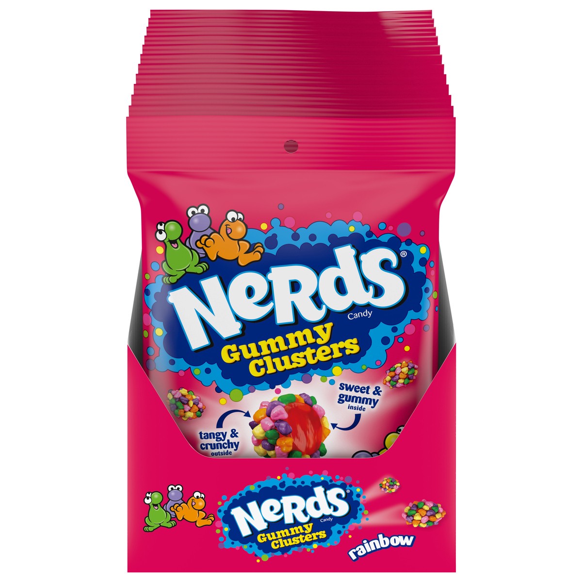 slide 1 of 5, Nerds Gummy Clusters Rainbow 5 oz x 10 ct 158615, 1 ct