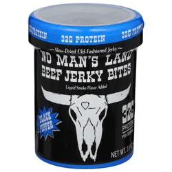 No Man's Land Black Pepper Beef Jerky Bites 2.0 oz