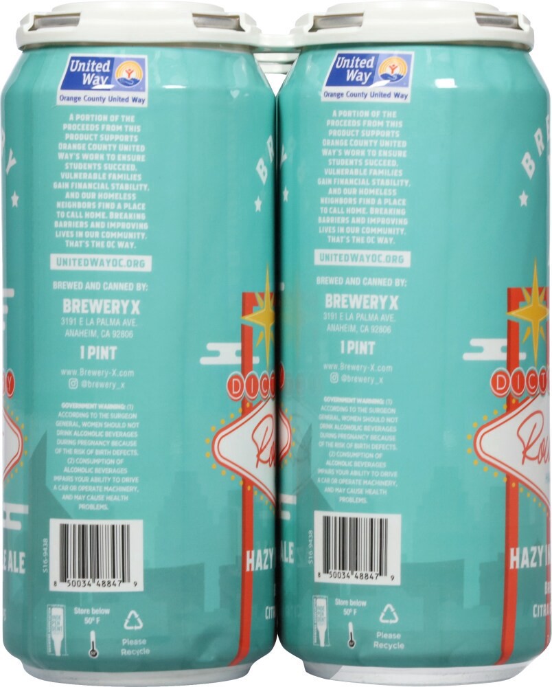 slide 4 of 4, Brewery X Hazy IPA Dictionary Roulette Beer 6 - 1 pt Cans, 6 ct