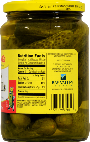 slide 3 of 3, Farmans Baby Dills, Home Style, 24 oz