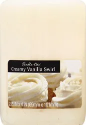 Candle-Lite Creamy Vanilla Swirl Pillar Candle - Cream