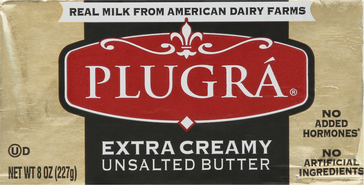 slide 1 of 13, Plugrá Extra Creamy Unsalted Butter 8 oz, 8 oz