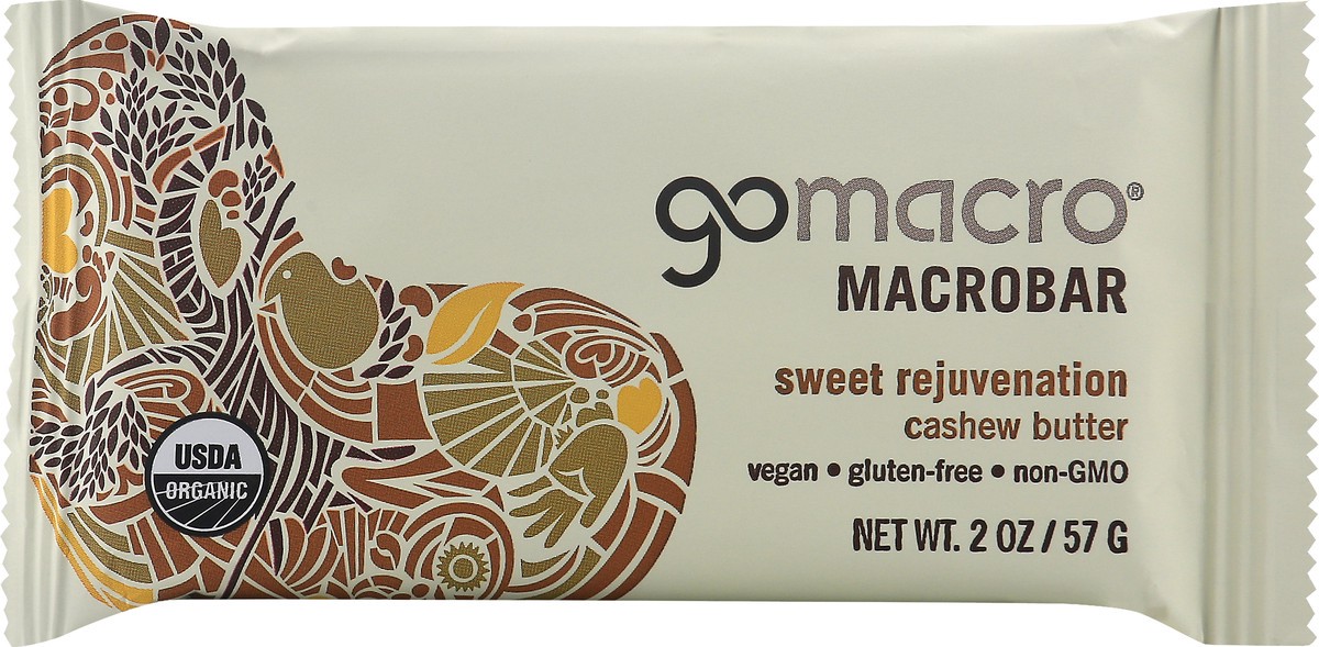 slide 1 of 8, Gomacro Cashew Butter Bar, 2 oz