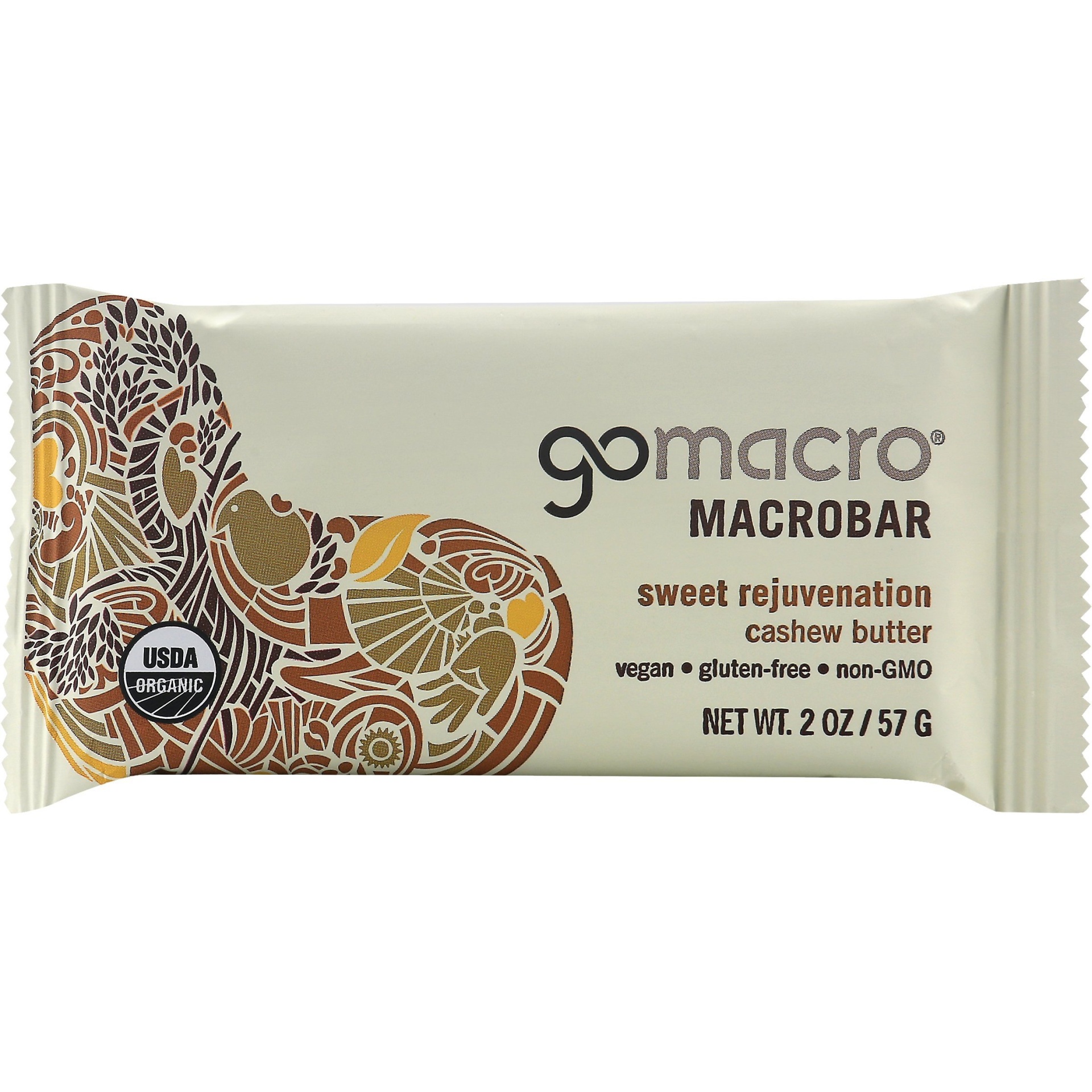 slide 1 of 8, Gomacro Cashew Butter Bar, 2 oz