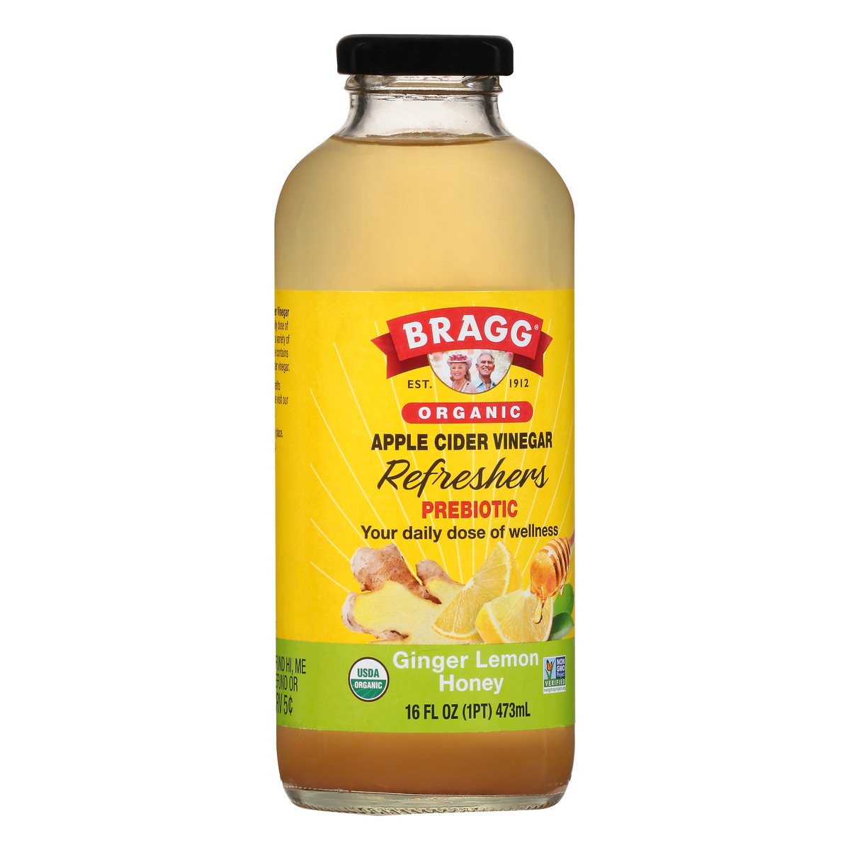 slide 4 of 13, Bragg Organic Apple Cider Vinegar Drink, Ginger Spice - 16 oz, 16 fl oz