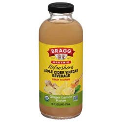 Bragg Refreshers Organic Ginger Lemon Honey Apple Cider Vinegar Beverage 16 fl oz