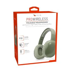 Helix Pro Wireless Foldable Bluetooth Headphones - Green