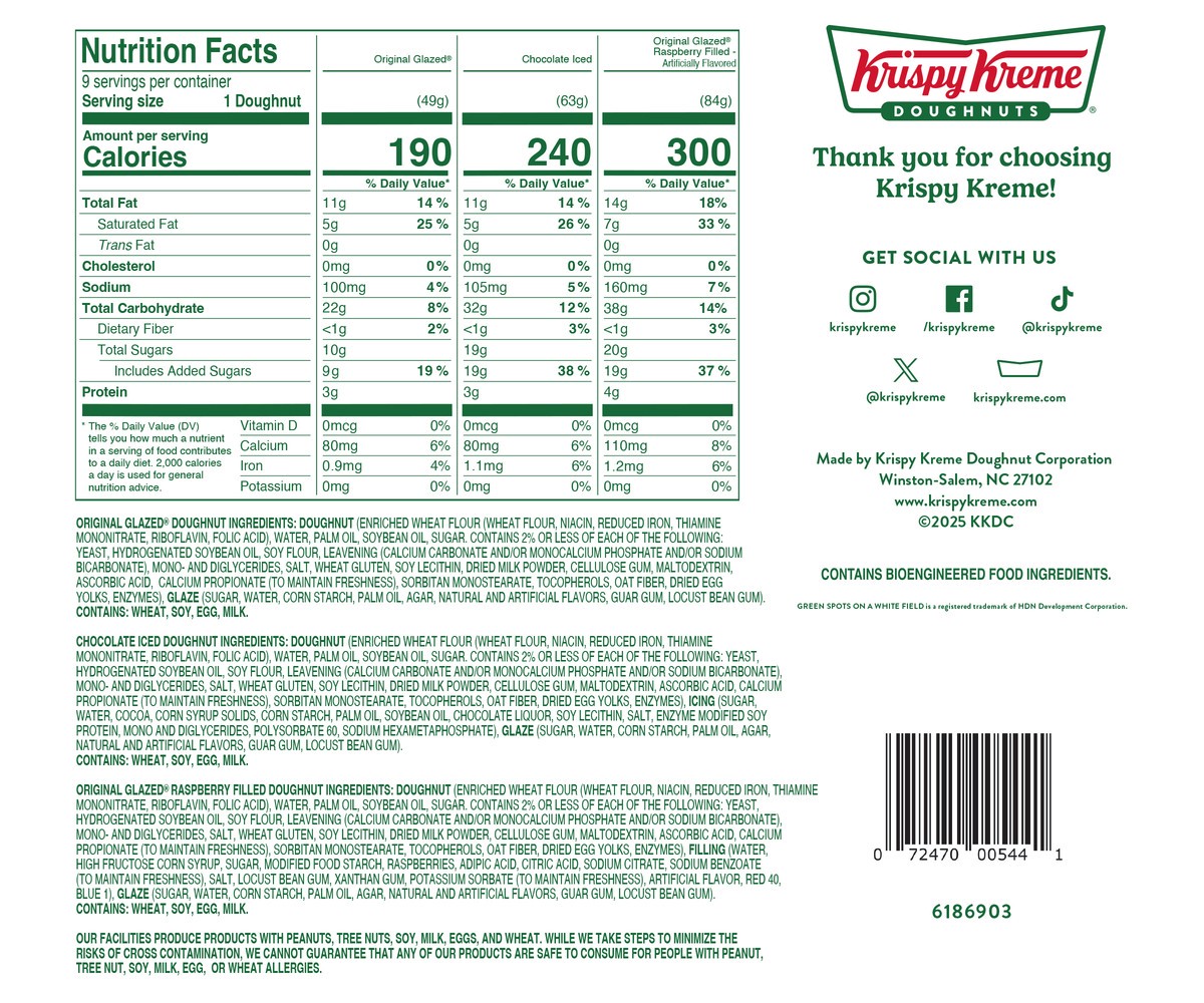 slide 3 of 7, Krispy Kreme Doughnuts, 1 ct