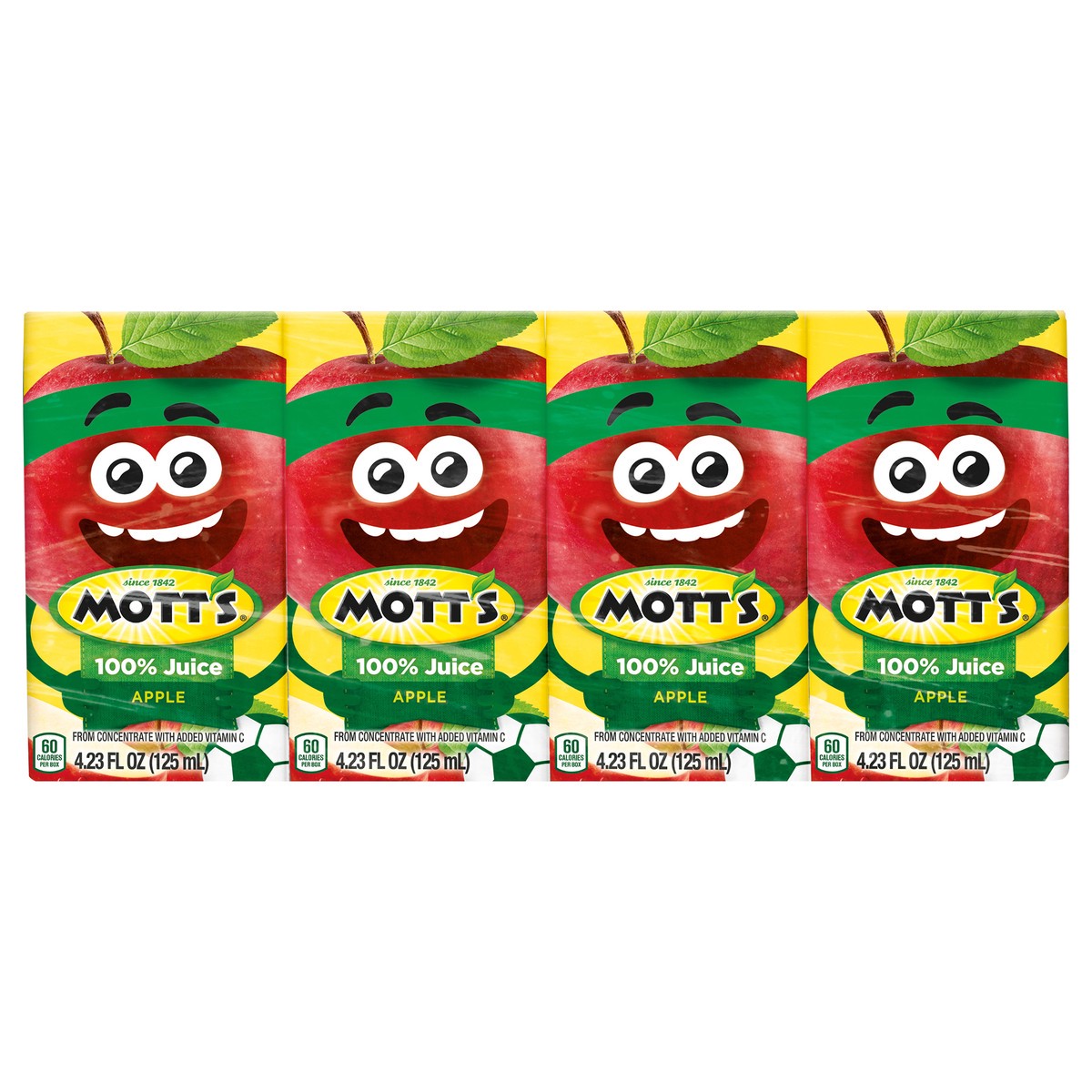 slide 1 of 3, Mott's 100% Original Apple Juice- 4 ct, 4 ct