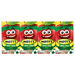 Mott's 100% Original Apple Juice- 4 ct