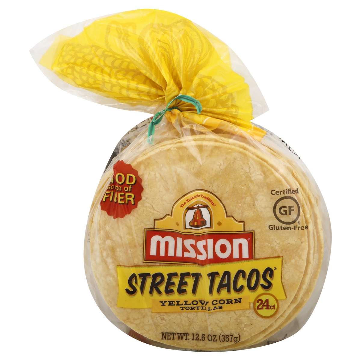 slide 1 of 2, Mission Street Tacos Yellow Corn Tortillas, 24 ct; 12.6 oz