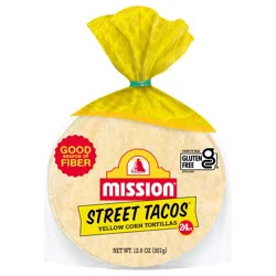 Mission Yellow Corn Tortillas, Street Taco Size, 24 ea