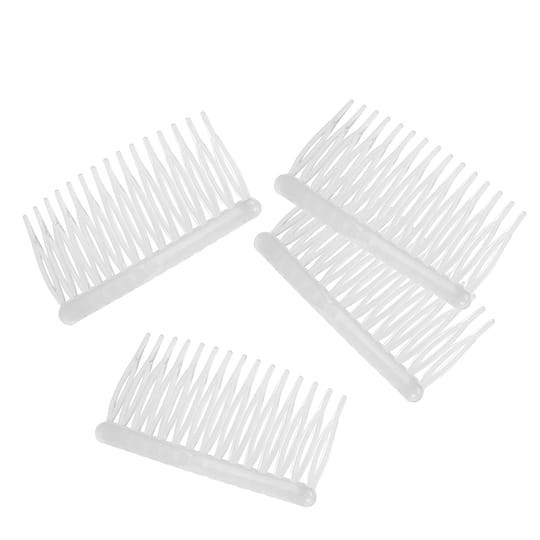 slide 1 of 3, 79mm Clear Plastic Side Combs, 6ct. By Bead Landing, 79mm