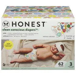 Honest Giggly Boo Clean Conscious Size 3 Diapers (16-28 lbs (7-13 kg)) 62 Each
