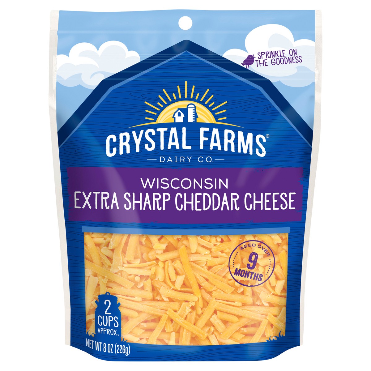 slide 4 of 6, Crystal Farms Cheese, 8 oz