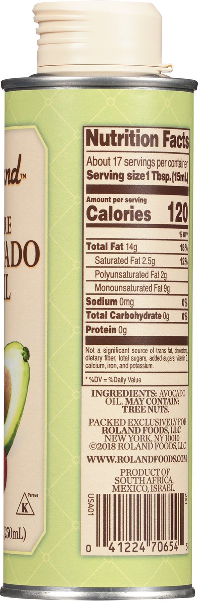 slide 4 of 9, Roland Pure Avocado Oil 8.45 fl oz, 8.45 fl oz