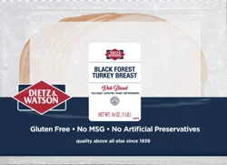 Dietz & Watson Deli Sliced Black Forest Turkey Breast 16 oz