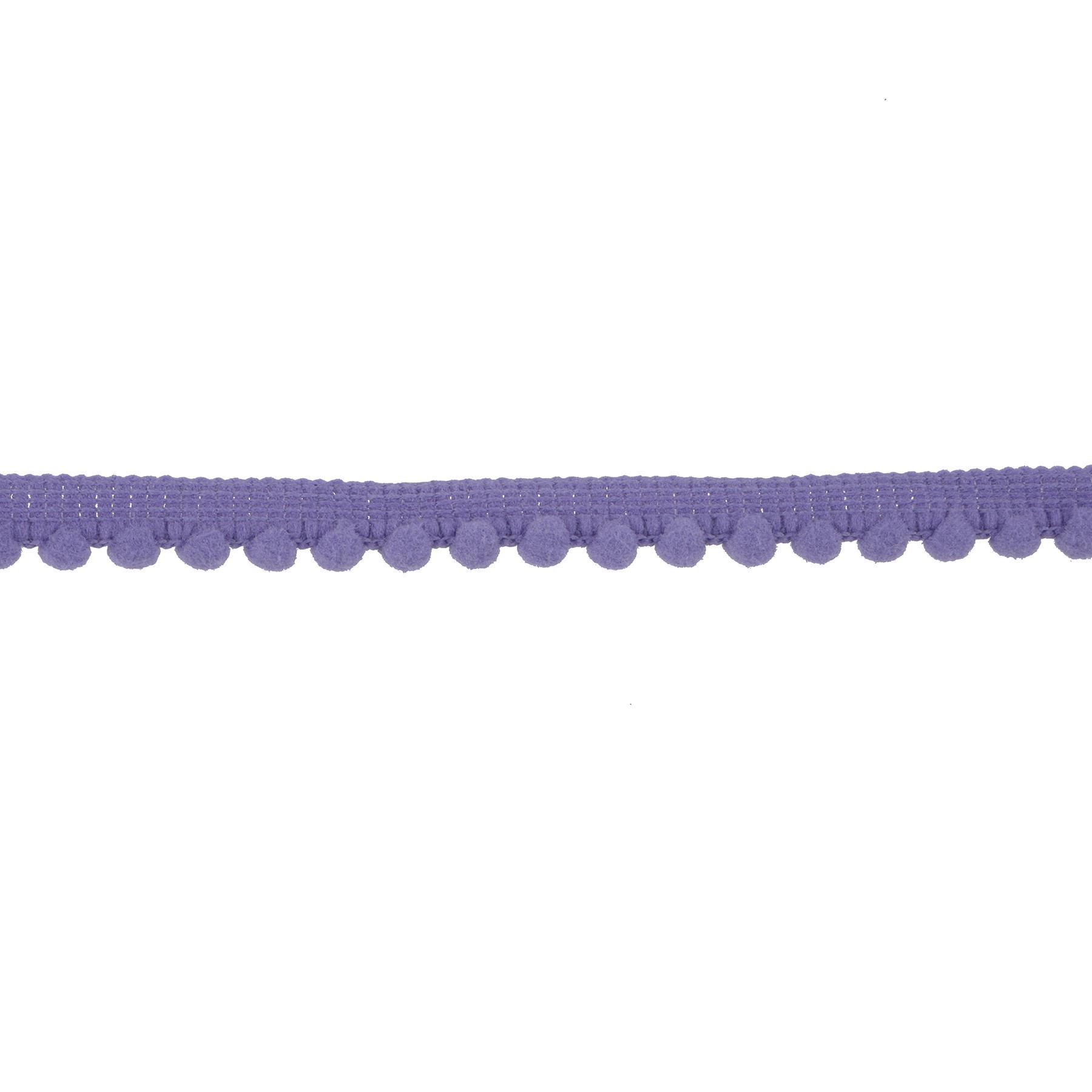 slide 2 of 3, 3/8" X 4yd. Purple Pom Pom Ribbon By Celebrate It Halloween, 3/8 in x 4 yd