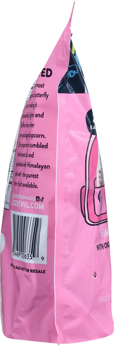slide 6 of 9, LesserEvil Organic Himalayan Pink Salt Popcorn Snack Pack 8 ea, 8 ct