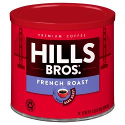 Hills Bros. French Roast Dark Roast Ground - 24 oz Can