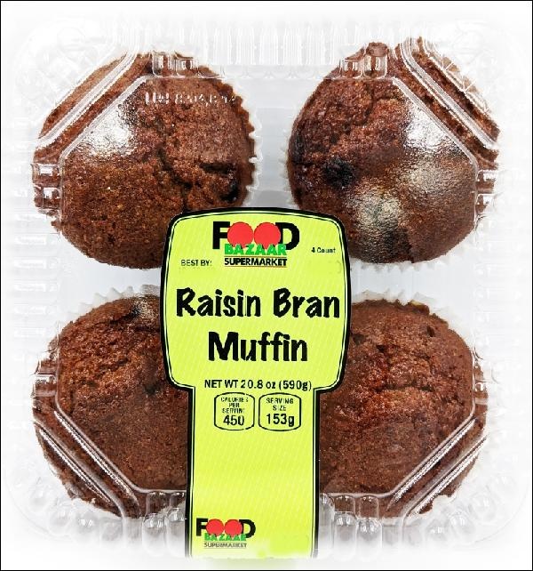 slide 1 of 1, Bakery Raisin Bran Muffin, 1 ct