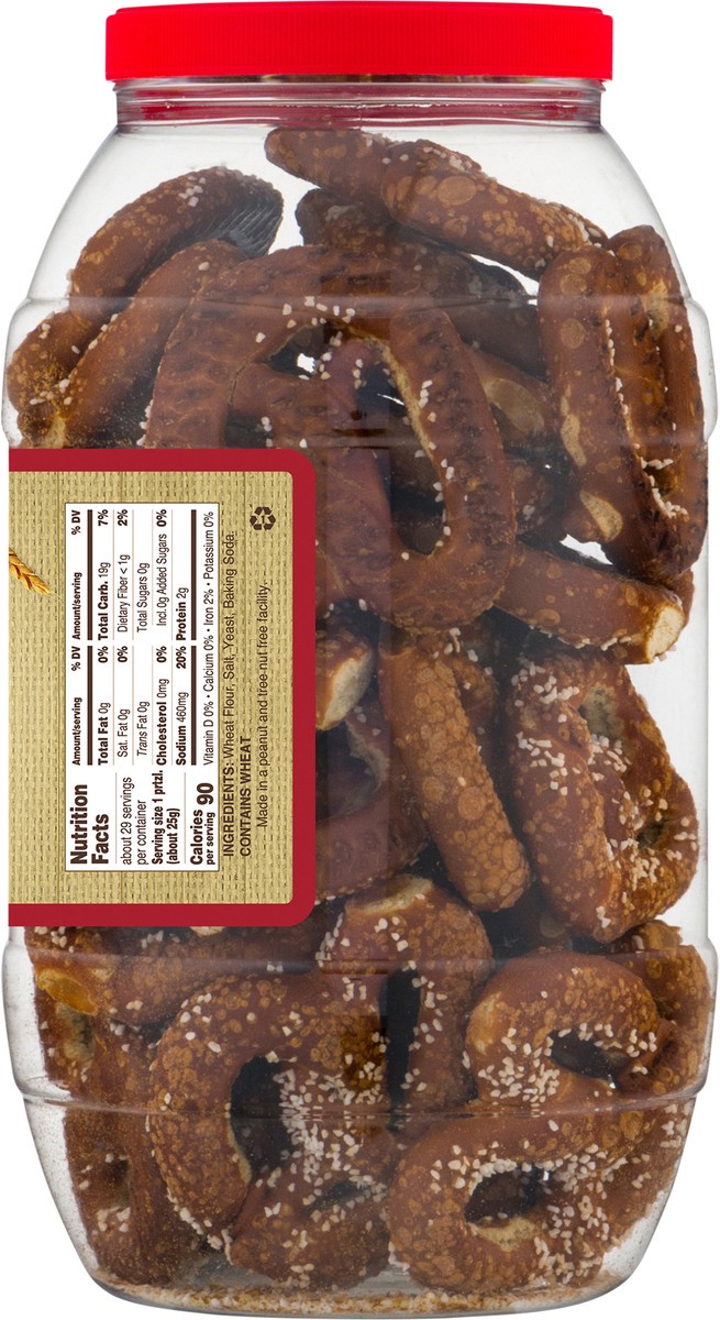 slide 2 of 11, Utz 26 oz Utz Old Fashioned Sourdough Hards Pretzels Barrel, 26 oz