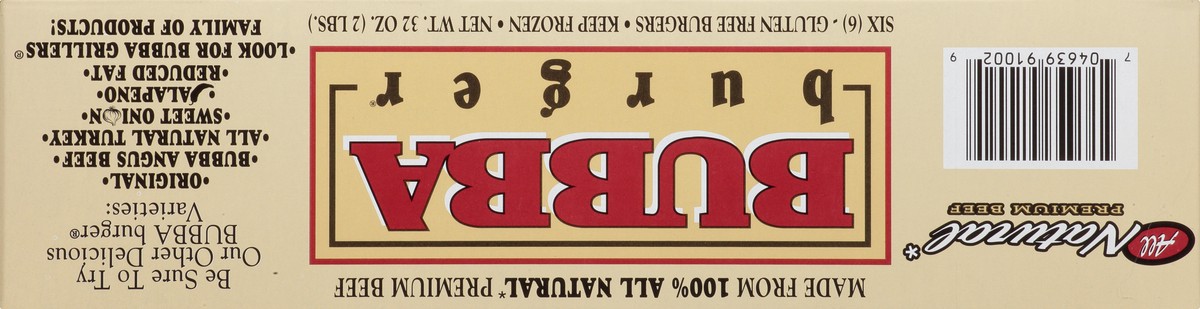 slide 9 of 10, BUBBA Burger Bubba Natural Beef Burgers - 32 OZ, 6 ct