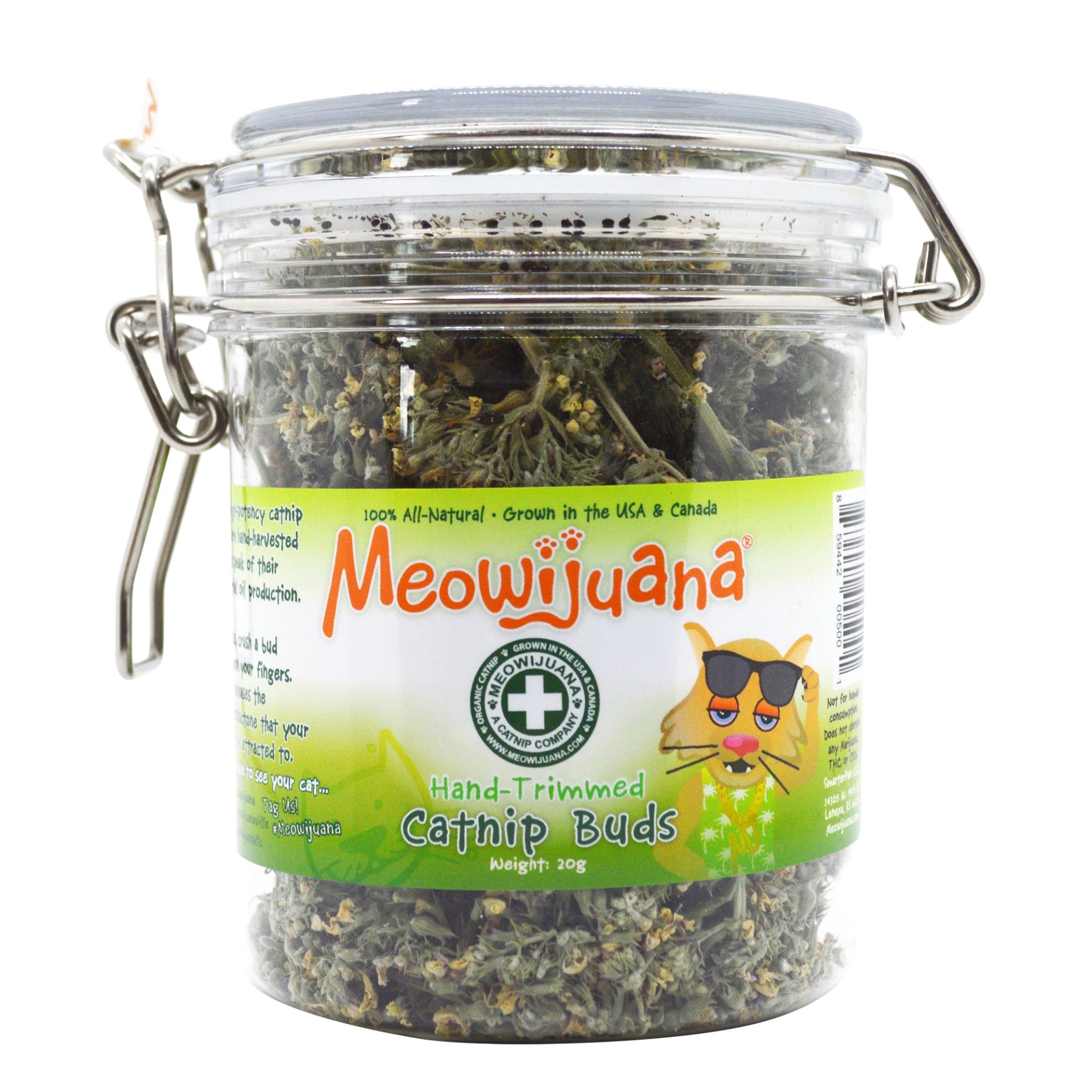 slide 1 of 1, Meowijuana Jar of Buds Catnip, 21 gram