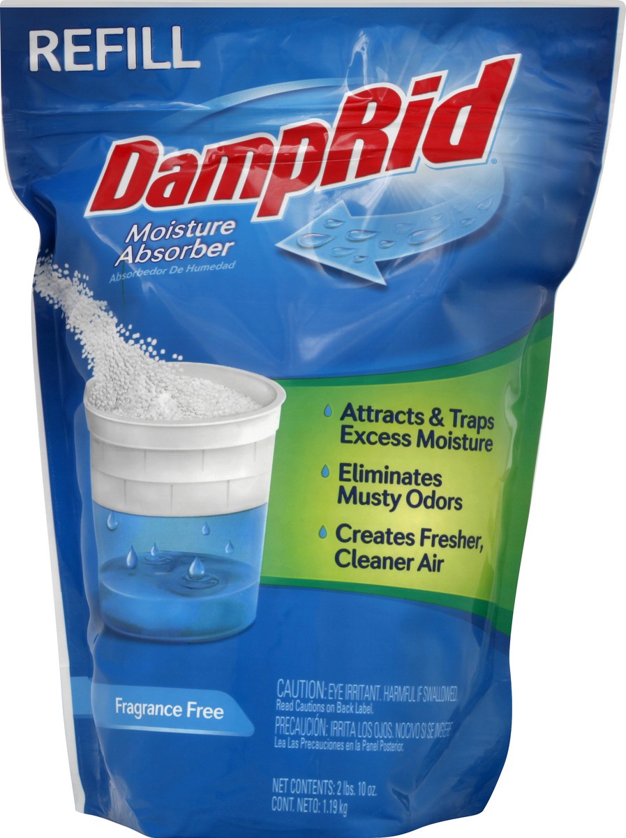 slide 1 of 11, DampRid Moisture Absorber, Fragrance Free, Refill, 42 oz