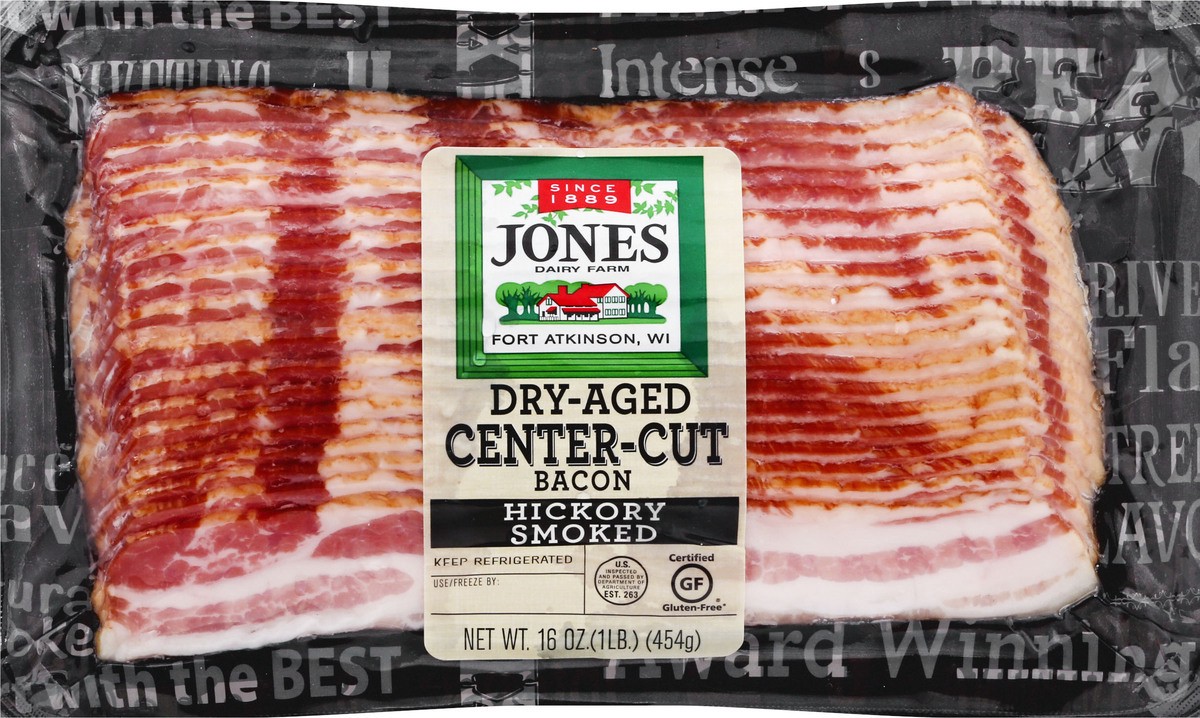 slide 10 of 10, Jones Bacon Slice, 16 oz